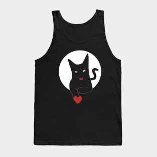 Black Cat Tank Top